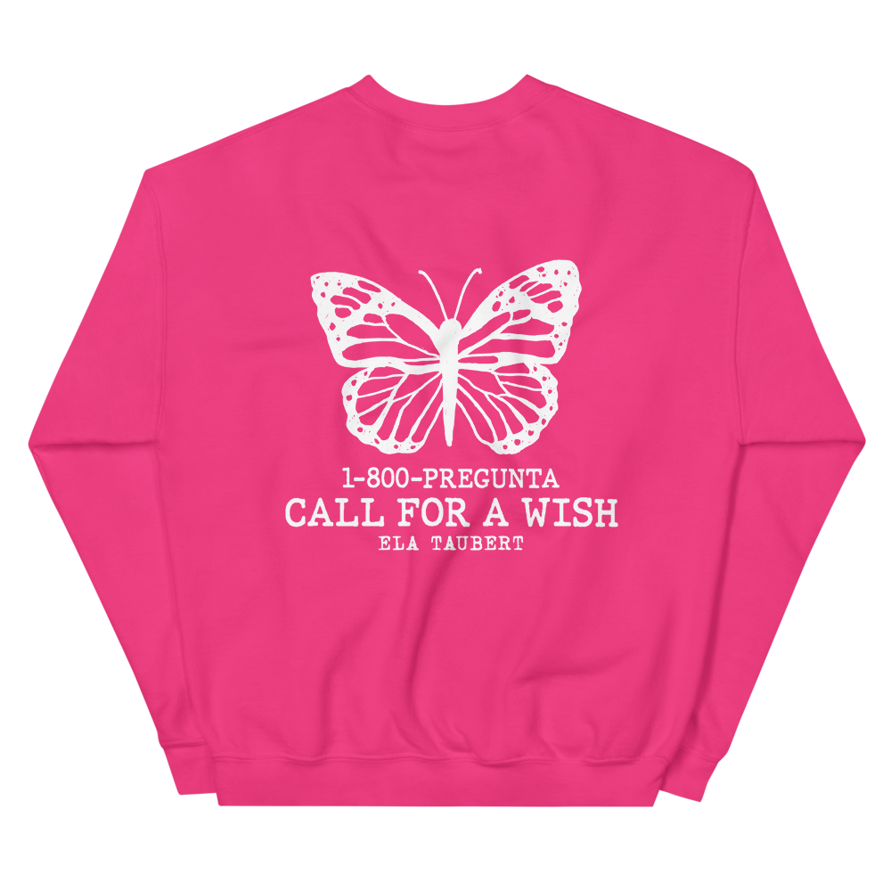 Call For a Wish Pink Crewneck Back