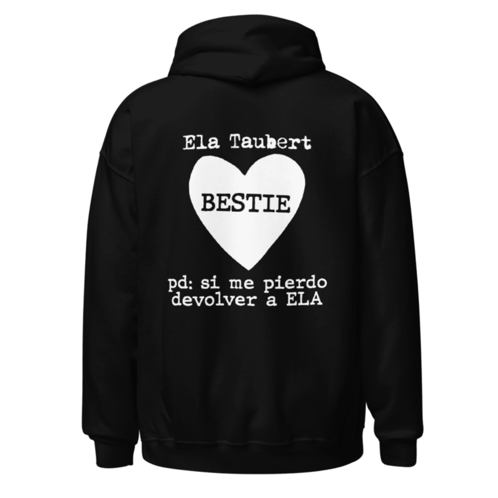 Bestie Black Hoodie Back