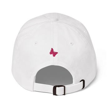 Ela Logo White Hat - Pink Back