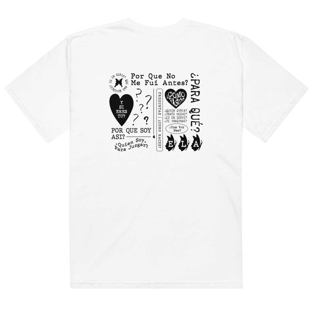 PREGUNTAS A LAS 11:11 Tracklist White Tee Back